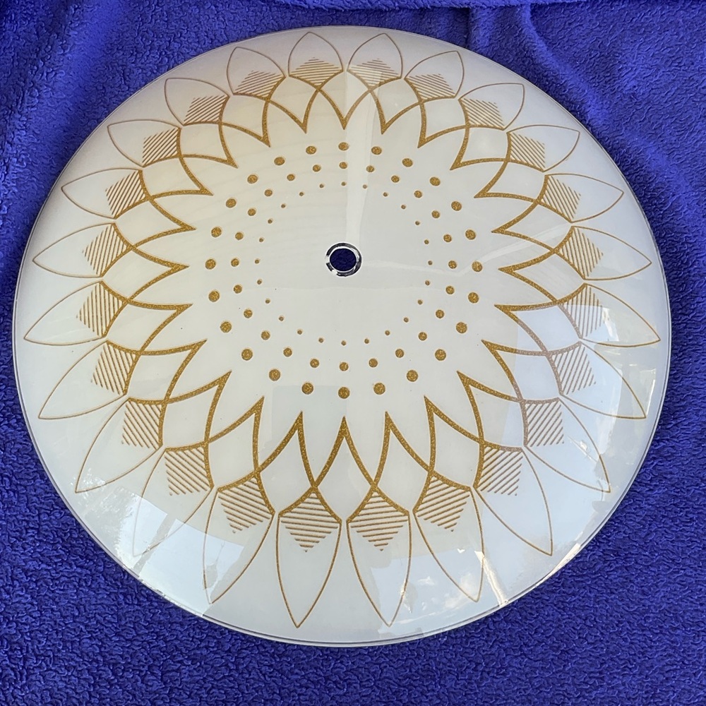 Gold and White Decorative Ceiling Light,